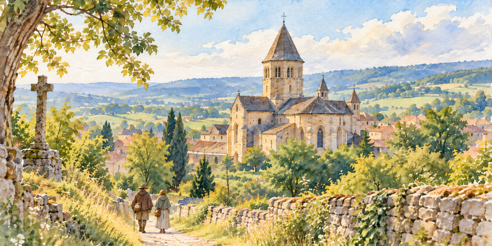 aquarelle cluny verte