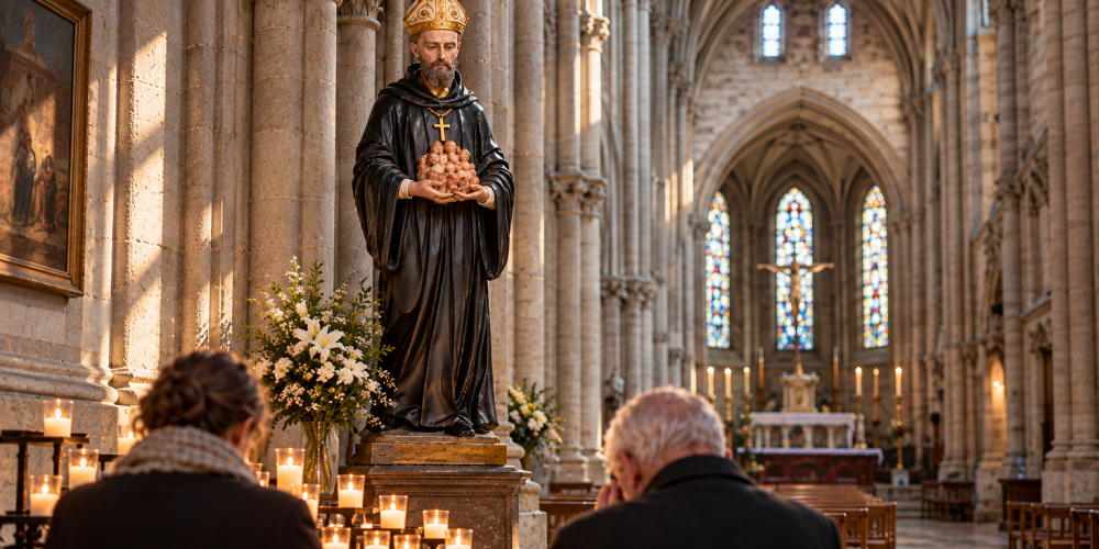 prière devant saint odilon